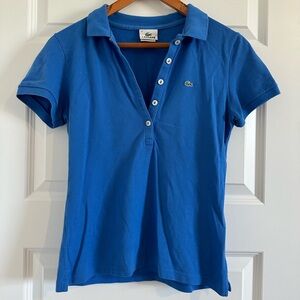 Lacoste Royal Blue Short Sleeve Blouse
